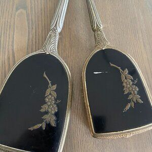 Vintage Mirror and Brush Set